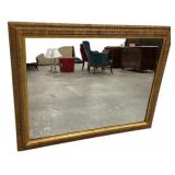 37"h., 46"w Gold Gilt Mirror