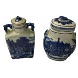 7 1/2" Victorian Ware Pottery Vases