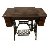Antique Singer Machine and Cabinet 29"h., 36"w