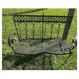 Wrought Iron Garden Bench