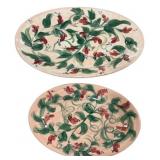 1993 and 1997 Gail Pittman Ceramic Platters 15"