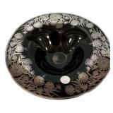 Rockwell Silver Overlay Flat Console Bowl 12dia