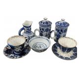 China and Russia Blue and White Pottery