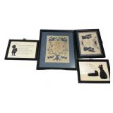 Group of Framed Silhouettes