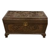 Chinese camphor wood chest 16"h., 28"w