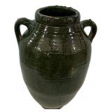Large Glazed Pottery Vessel 19"h