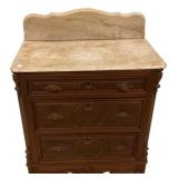 Victorian Marble Chest 36"h., 30"w, 17"d