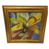 17"h. 16"w Painting of Flower