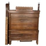 55" Victorian Style High Back Bed
