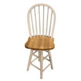 White Swivel Barstool