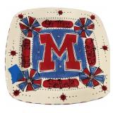 14" Joy McAlister Ceramic Ole Miss Platter