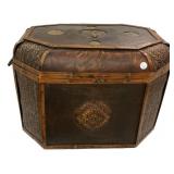 18"h., 26"w Asian-style octagonal storage box