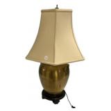 Heavy Brass Urn Lamp 29"h