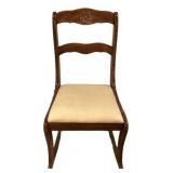 Duncan Phyfe style mahogany rocking chair