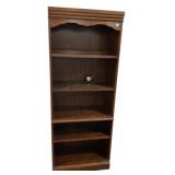 Oak Pressed Wood Bookcase 77"h., 30"w., 16"d