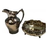 Reed and Barton Footed Bowl and Pitcher