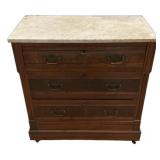 Antique Victorian Marble Bachelor