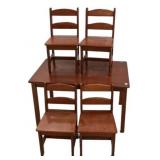 Child Table and Four Chairs