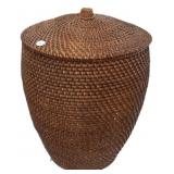 24"h Rattan Hamper/Waste Basket