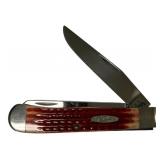 Case 6254 SS Red Trapper Folding Knife