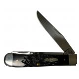 Case 6254 SS Rough Black Trapper Folding Knife