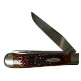 2000 Case 6254 SS 2 Blade Trapper Folding Knife