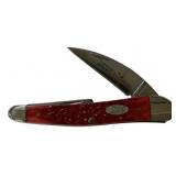 Case 6355WH SS Red Seahorse Whitter Folding Knife