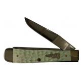 Case 6254SS MINT GRN Trapper Folding Knife