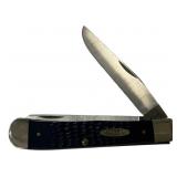 Case 6254S Navy Trapper Folding Knife