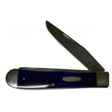 Case 6254 SS Blue Trapper Folding Knife