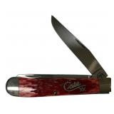 Case 6254 SS Red Jidded Trapper Folding Knife