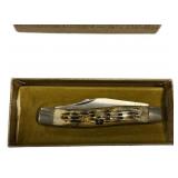 Jim Parker Bone Stag 1978-2 Folding Knife