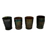 Carnival Glass Tumblers Set of Four