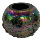 Iridescent Glass Globe Vase