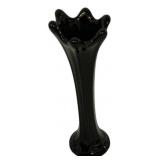 Black Amethyst Glass Swing Vase