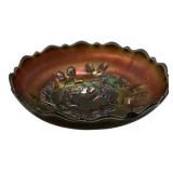 Carnival Glass Acorn & Oak Leaf Bowl