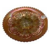 Carnival Glass Grape Pattern Plate