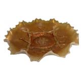 Carnival Glass Ruffled Edge Bowl