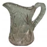 Cut Crystal Cream Pitcher Starburst