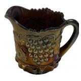 Carnival Glass Grape Pattern Creamer