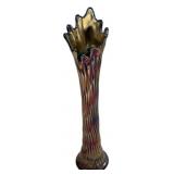 Carnival Glass Swung Vase Tree Trunk