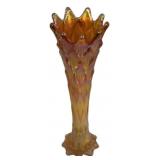 Carnival Glass Diamond Point Vase