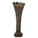 Carnival Glass Tree Trunk Swing Vase