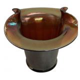 Iridescent Art Glass Floriform Vase