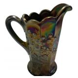 Carnival Glass Raspberry Pitcher