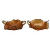 Marigold Carnival Glass Bonbon Dish