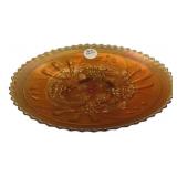 Marigold Carnival Glass Plate