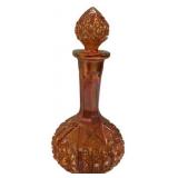 Marigold Carnival Glass Decanter