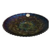Carnival Glass Fruit Pattern Plate