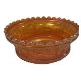 Marigold Carnival Glass Bowl